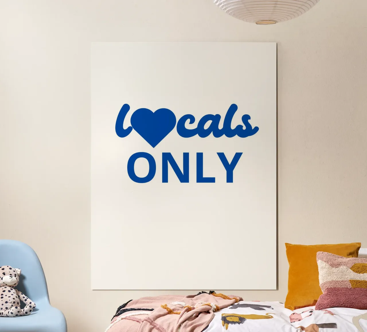 locals ONLY poster con telaio in alluminio da ramosashop