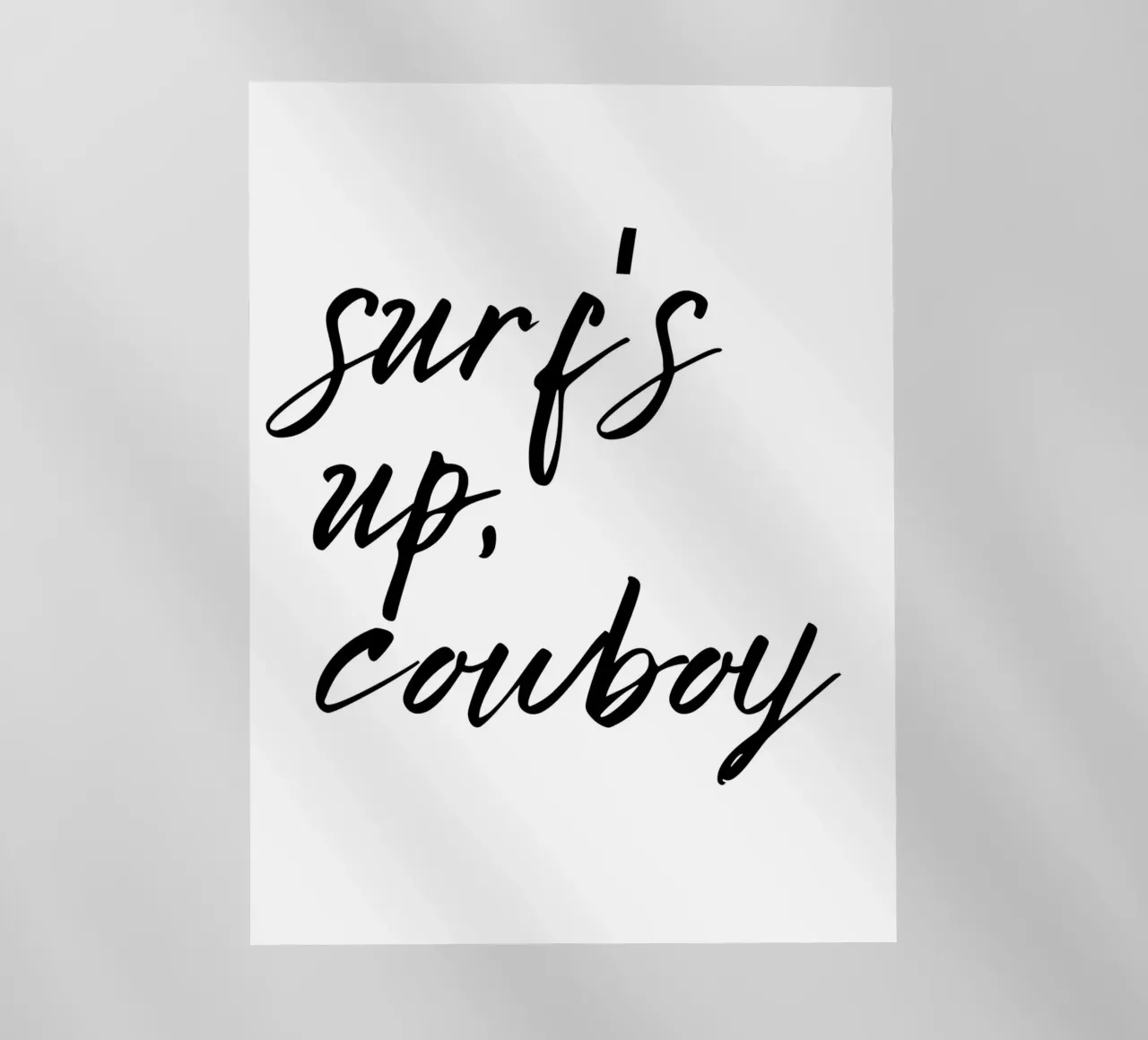 surf's up, cowboy pellicola backlit da ramosashop