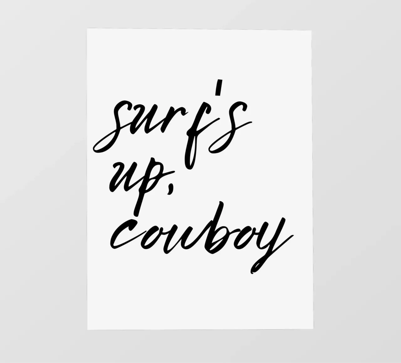 surf's up, cowboy pellicola backlit da ramosashop