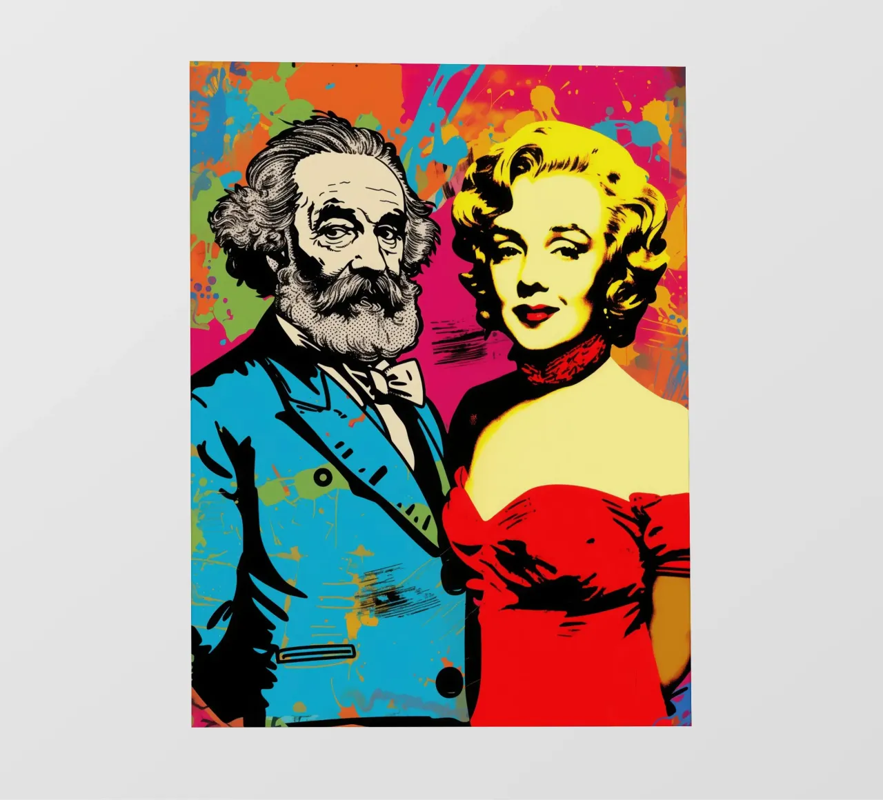 Marx incontra Marilyn | Iconic Pop Art pellicola backlit da Autofocus