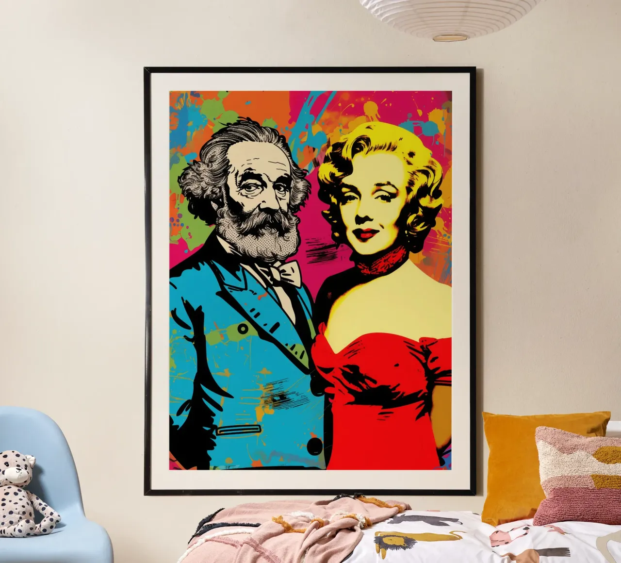 Marx incontra Marilyn | Iconic Pop Art poster da Autofocus
