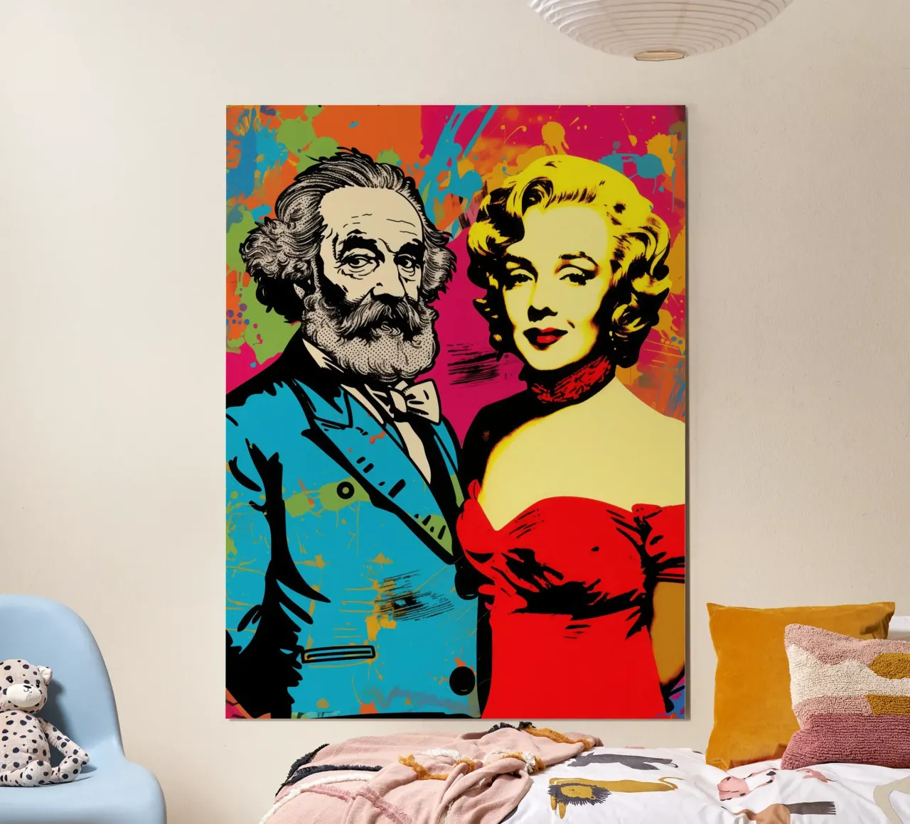 Marx incontra Marilyn | Iconic Pop Art poster da Autofocus