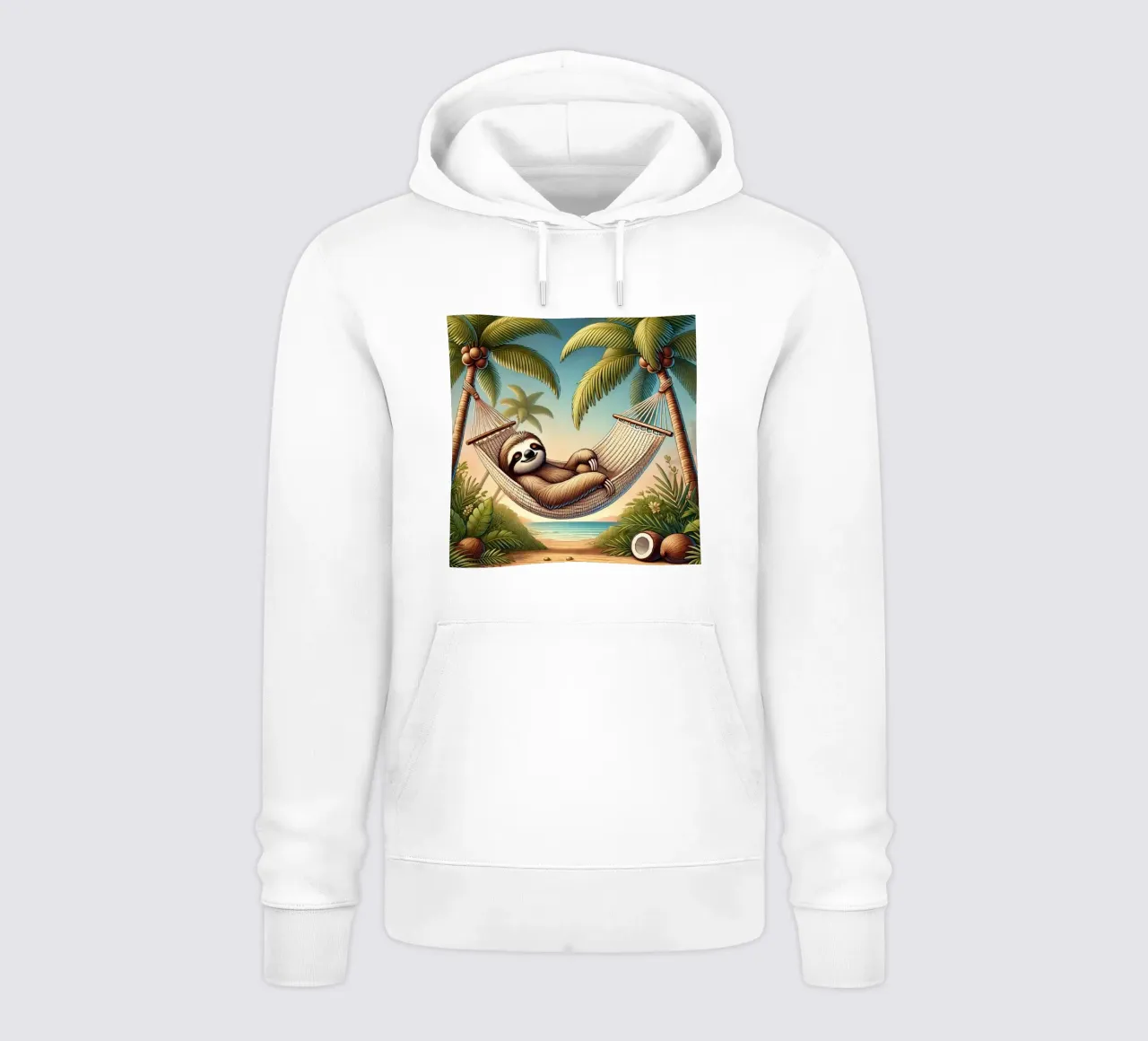 Il rifugio tropicale di Sloth felpa con cappuccio da FluffyToons