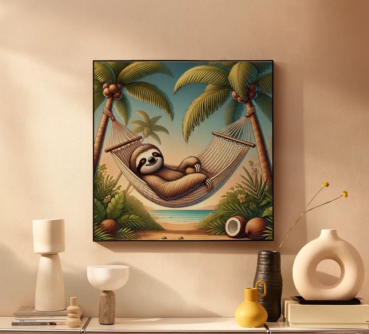 Il rifugio tropicale di Sloth plexiglass da FluffyToons