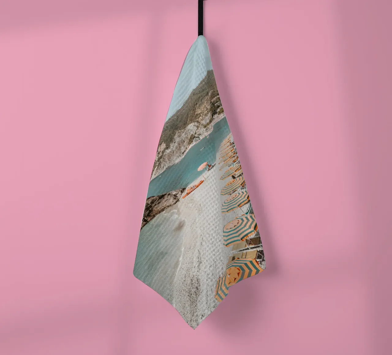 Amalfiküste, Italien Druck, italienische Wandkunst, la dolce vita Geschirrtuch von TheTravelClub