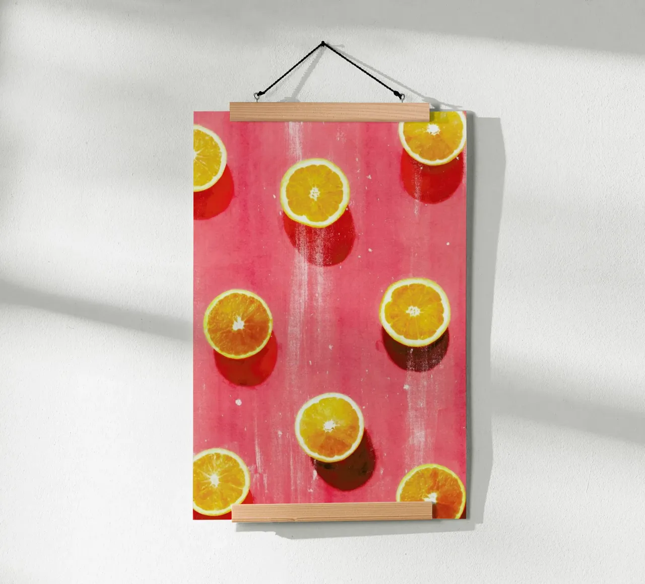 Fruit 5 poster con telaio in legno da STUDIO LEEMO