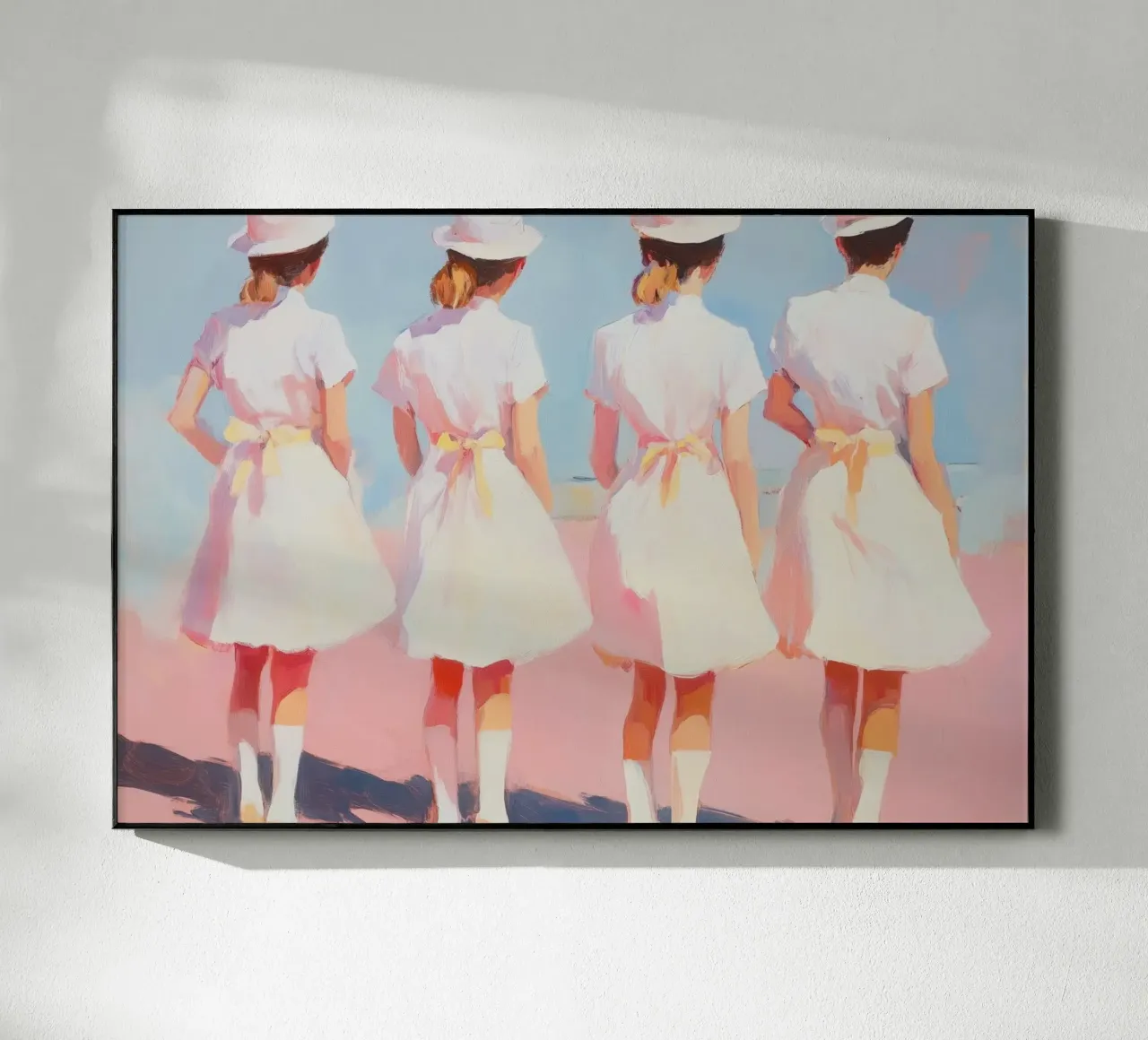 Uniforme Retro Blanco Señoras metacrilato de Melloi Art Print