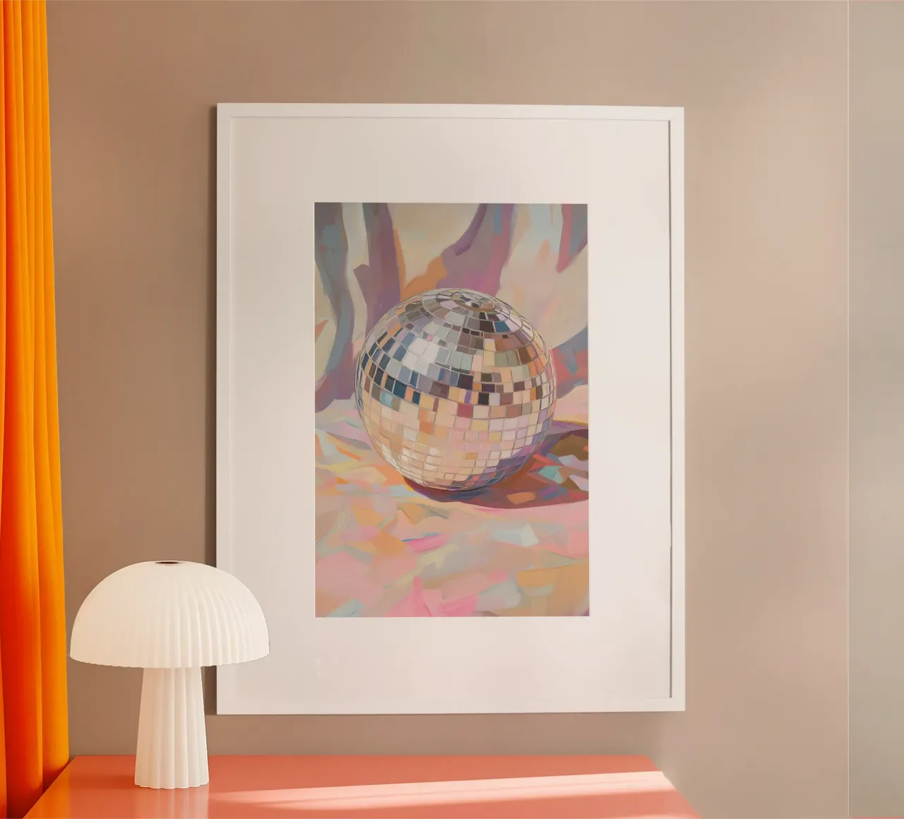Pittura a palla da discoteca poster da Melloi Art Print