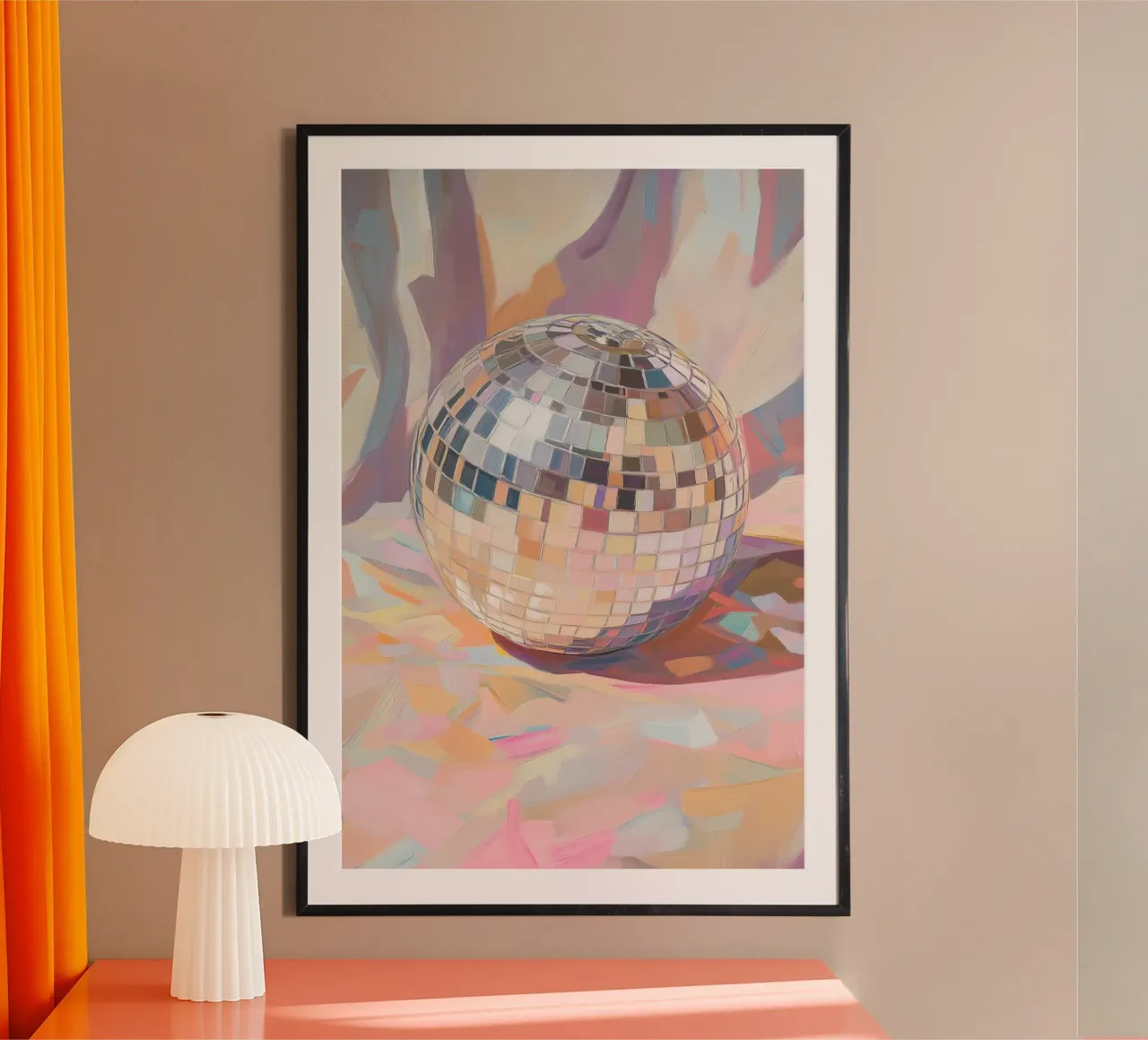 Pittura a palla da discoteca poster da Melloi Art Print