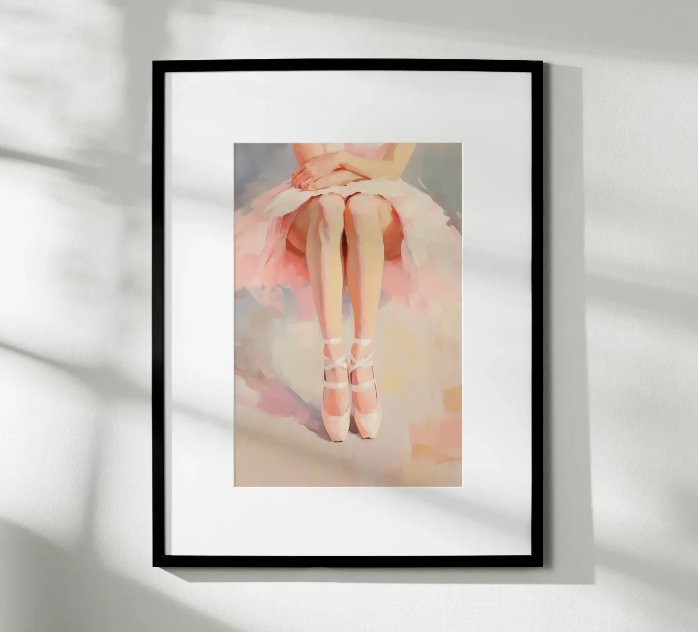 Pink Ballet Dancer poster by Melloi Art Print