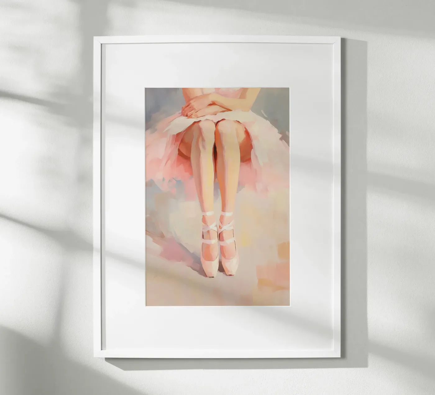 Pink Ballet Dancer poster by Melloi Art Print