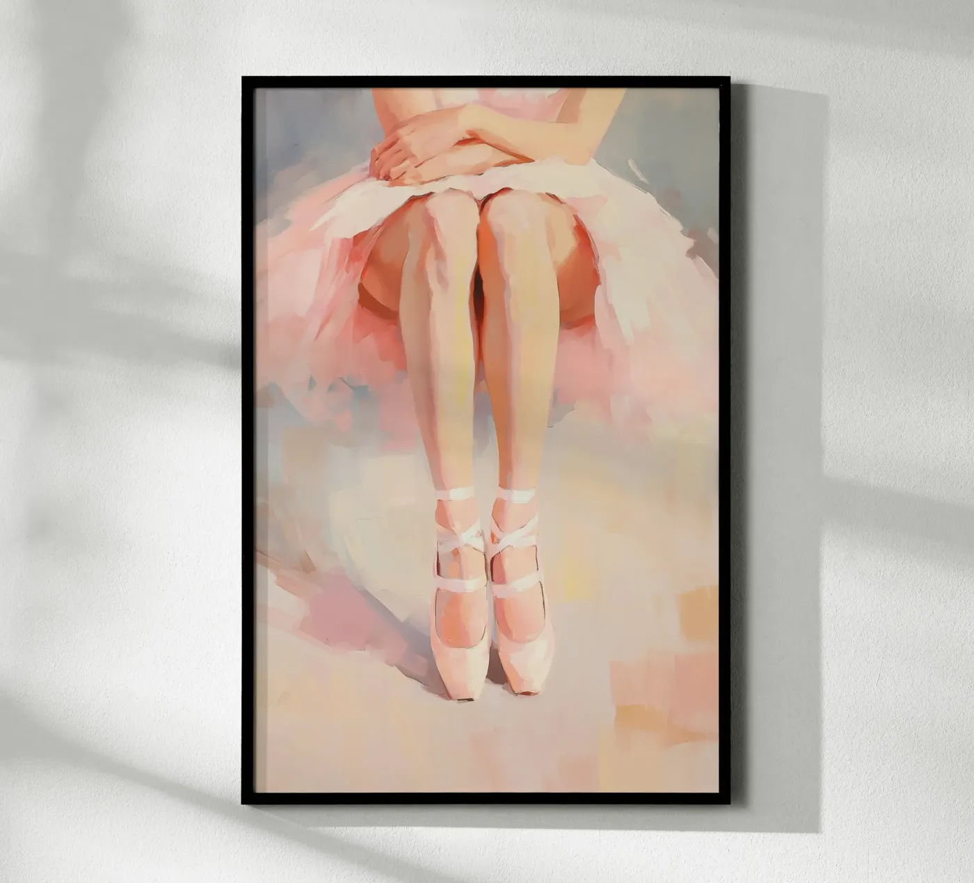 Pink Ballet Dancer poster by Melloi Art Print