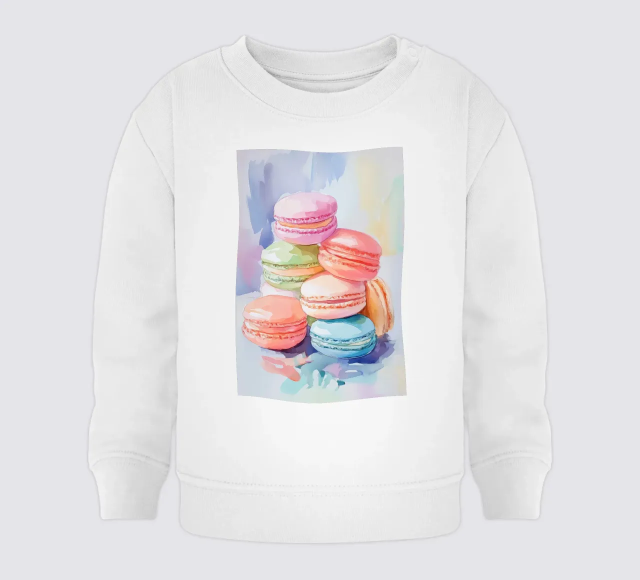 Macarons colorati felpa neonato da Melloi Art Print