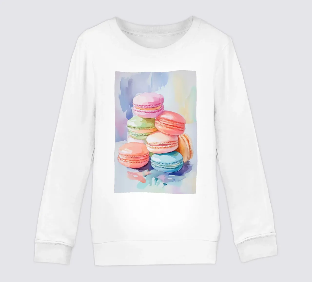 Macarons colorati felpa bambino da Melloi Art Print