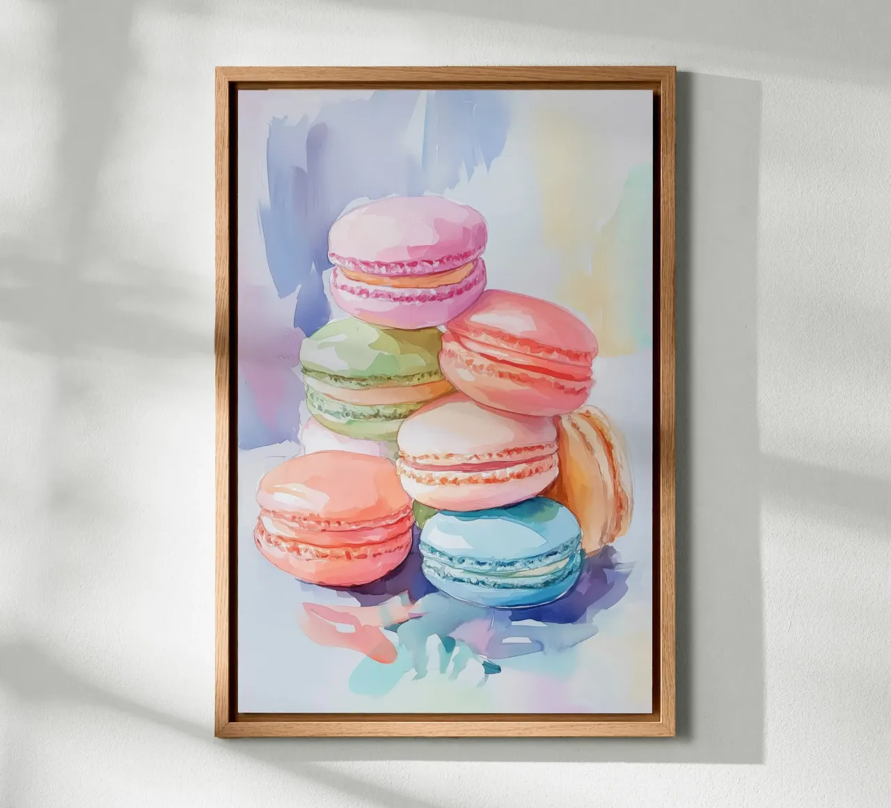 Macarons colorati alluminio dibond da Melloi Art Print