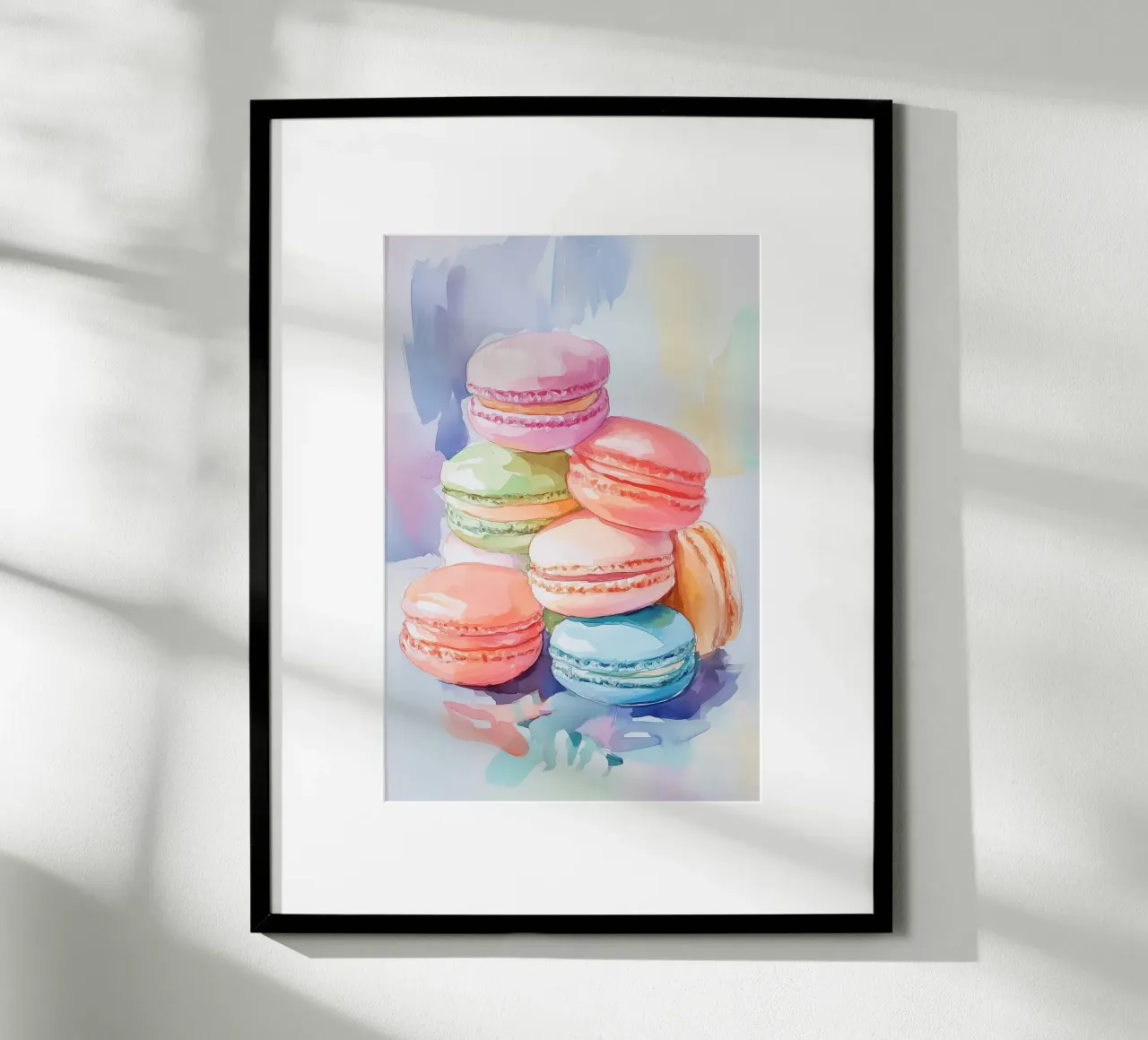 Bunte Macarons Poster von Melloi Art Print