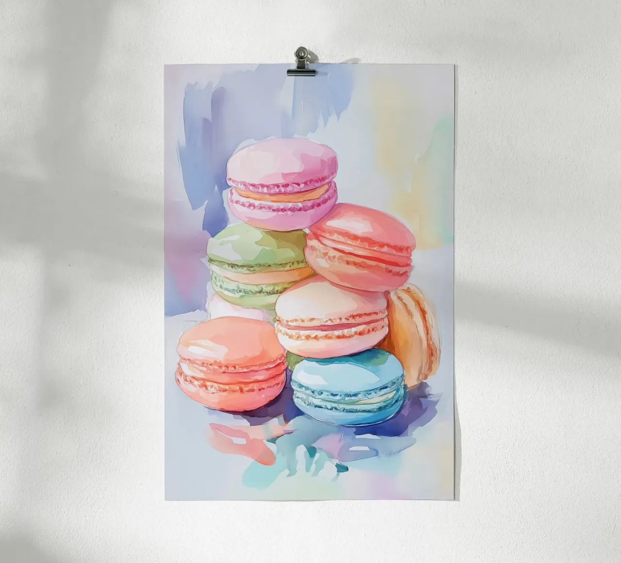 Macarons colorati carta hahnemühle da Melloi Art Print