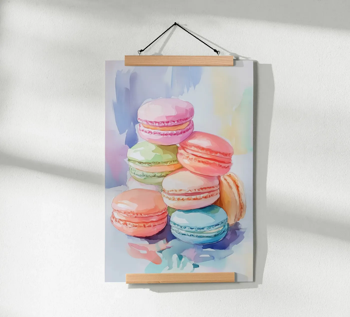 Colorful Macarons poster de Melloi Art Print