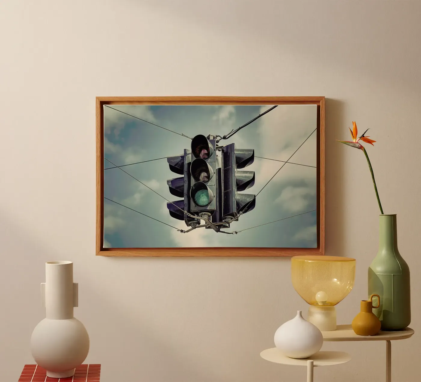 Green canvas by Michael Belhadi