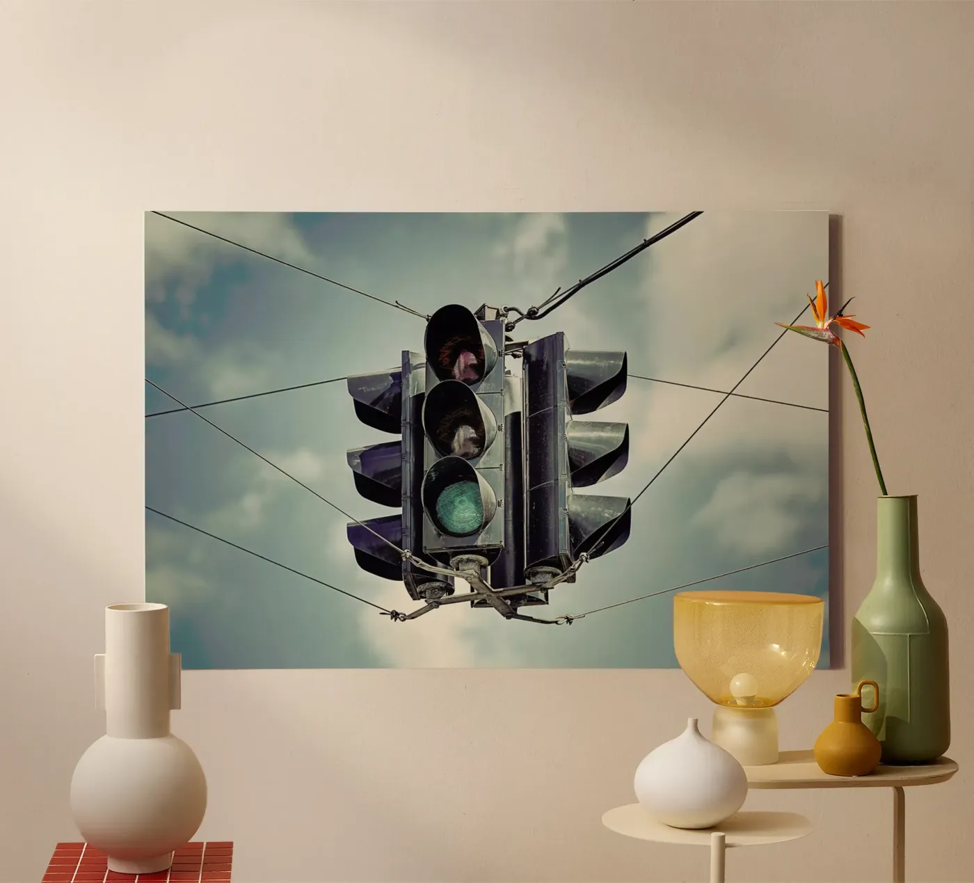 Green canvas by Michael Belhadi