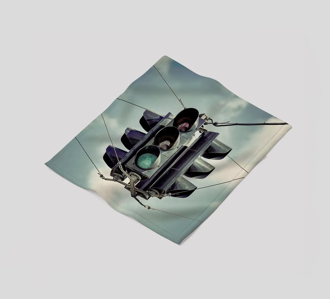 Green fleecedeken van Michael Belhadi