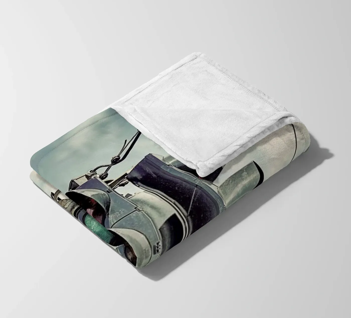 Green fleecedeken van Michael Belhadi