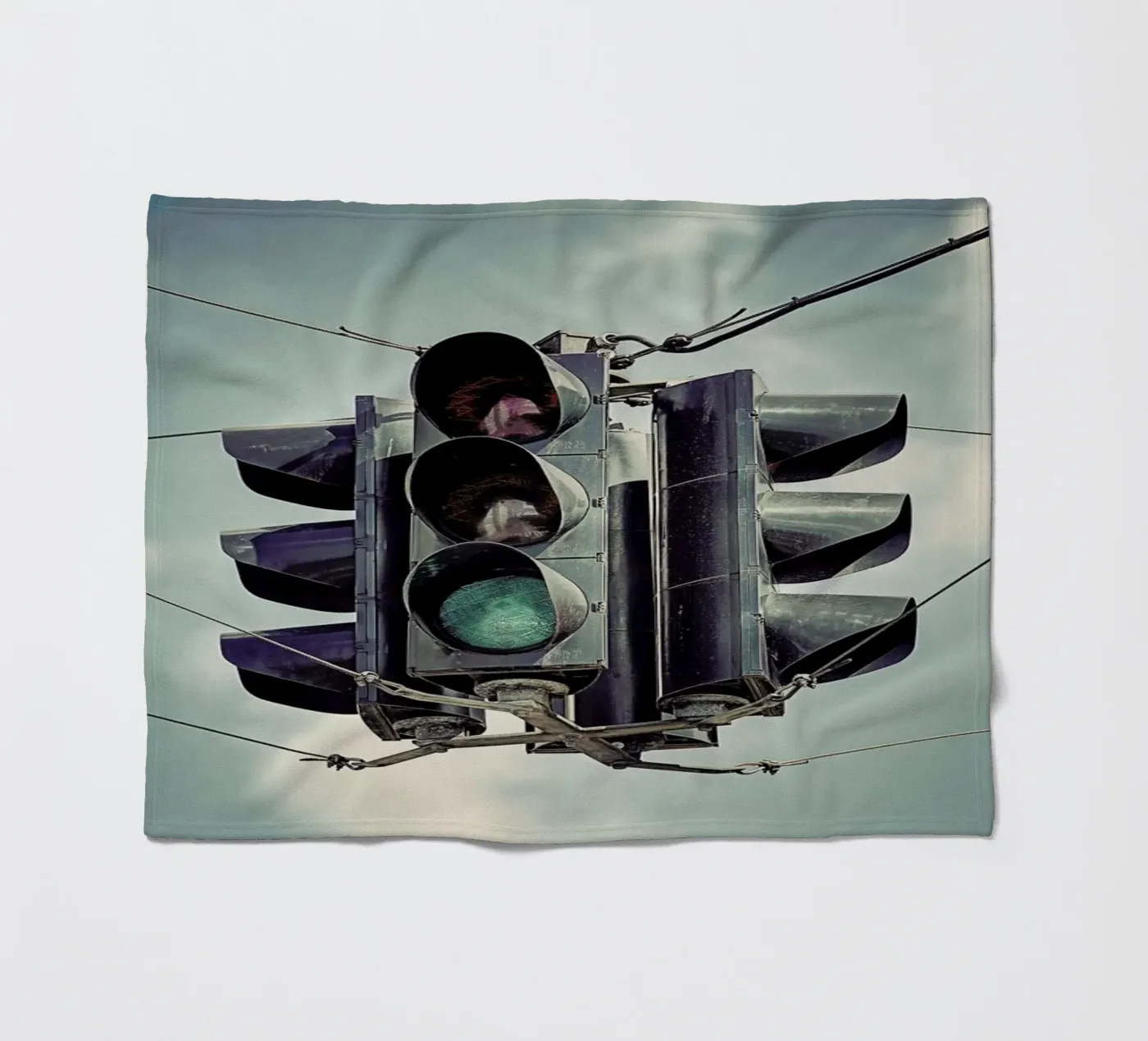 Green fleecedeken van Michael Belhadi