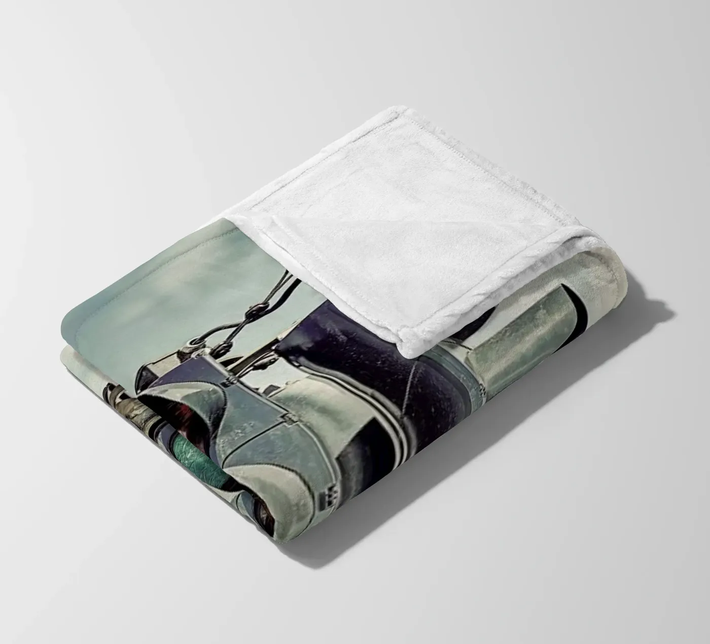 Green fleecedeken van Michael Belhadi