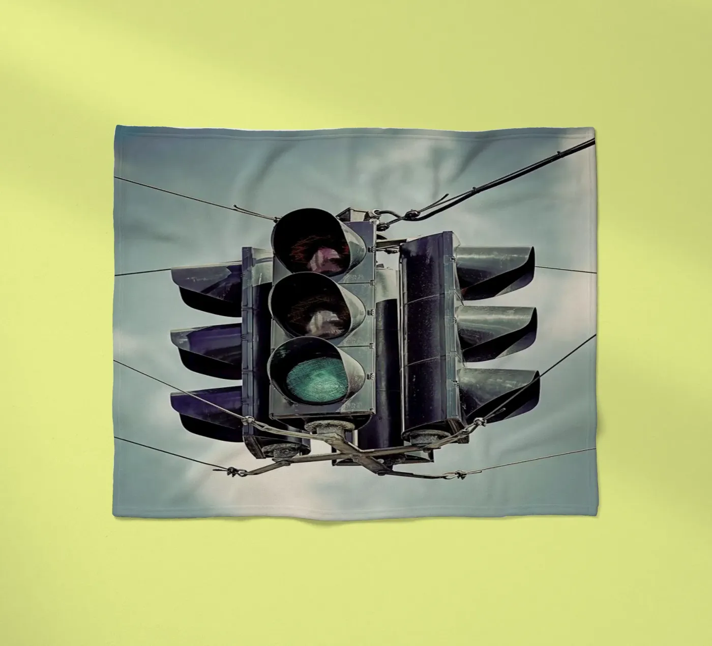 Green fleecedeken van Michael Belhadi