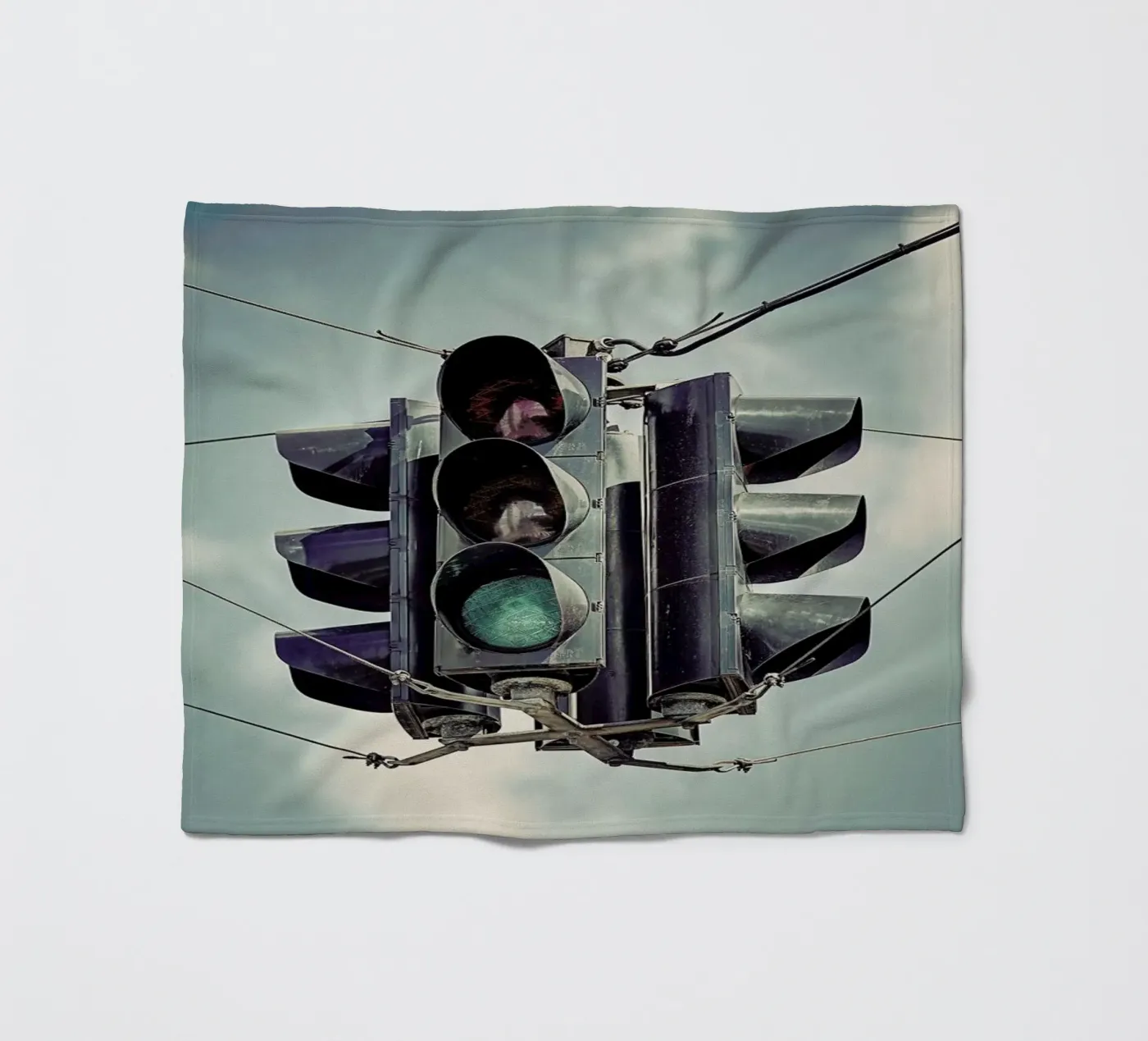 Green fleecedeken van Michael Belhadi