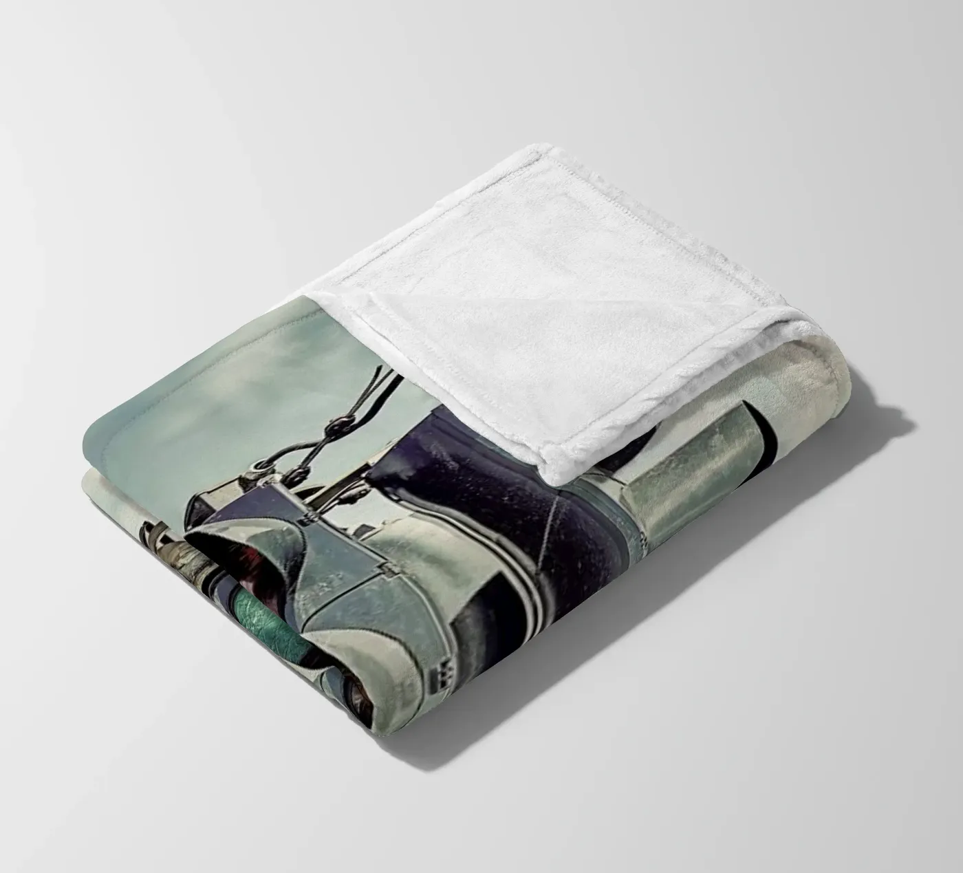 Green fleecedeken van Michael Belhadi