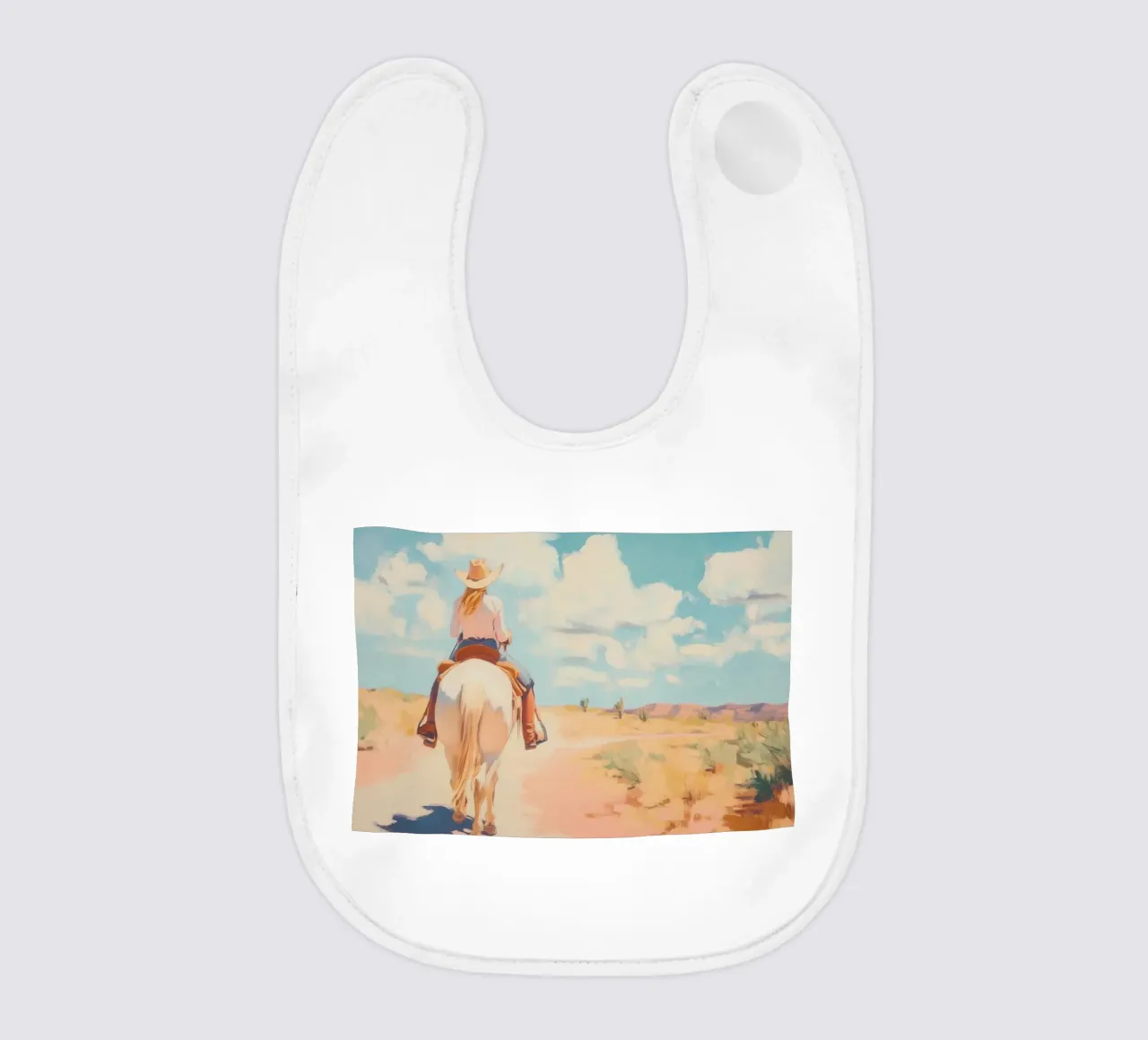 Cavalcata nel deserto occidentale bavaglino da Melloi Art Print