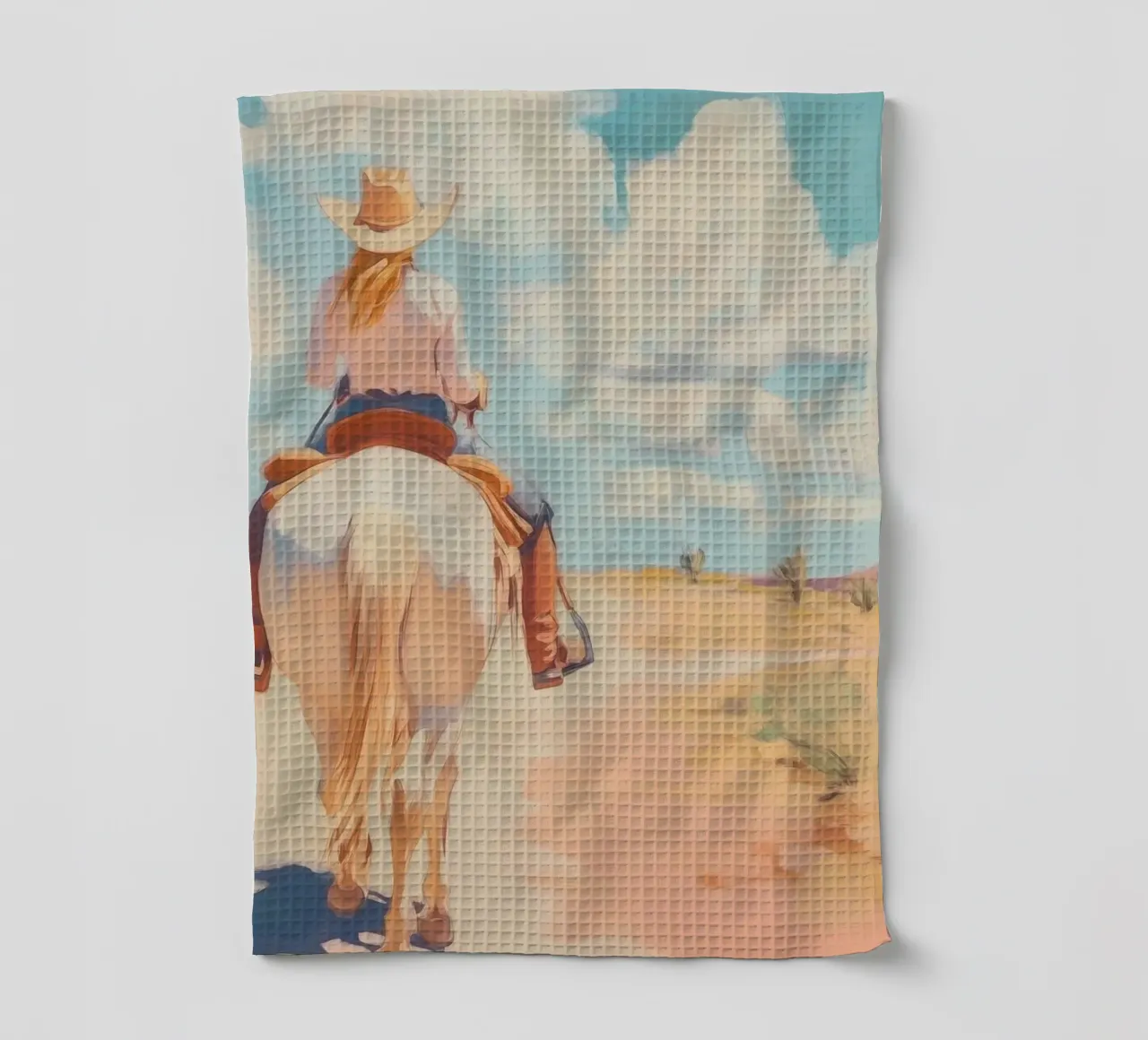 Cavalcata nel deserto occidentale canovaccio da cucina da Melloi Art Print