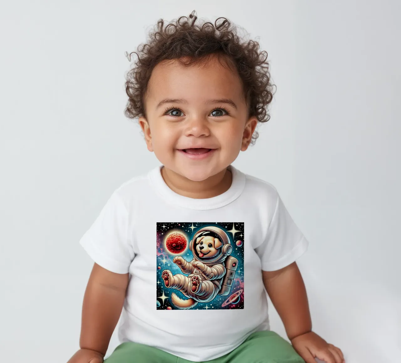 Avventura del cucciolo cosmico maglietta neonato da FluffyToons