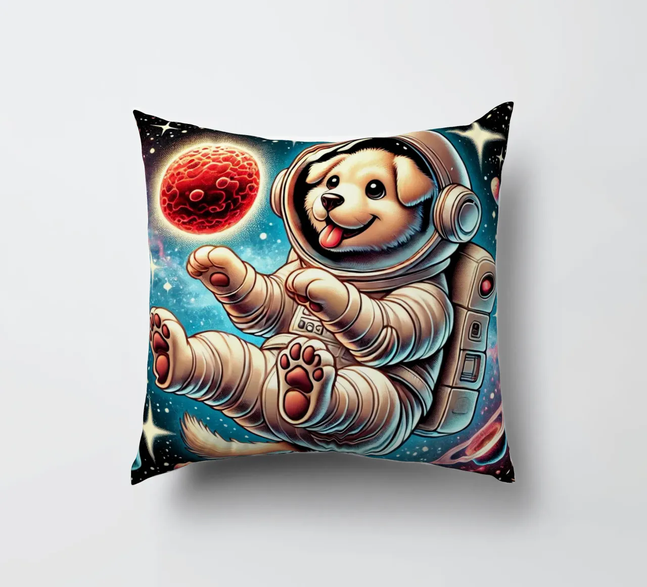 Avventura del cucciolo cosmico cuscino da FluffyToons