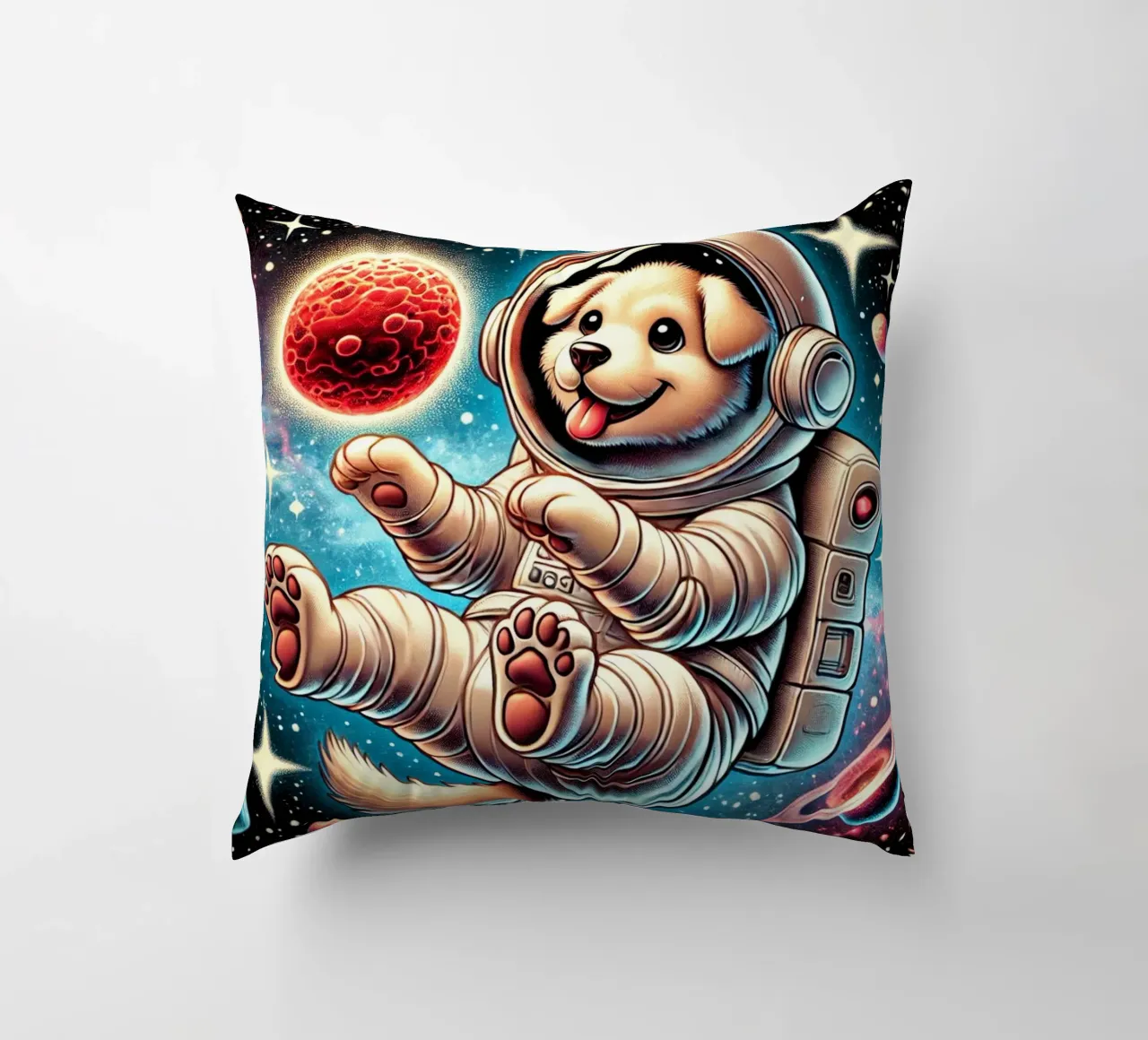 Avventura del cucciolo cosmico cuscino da FluffyToons