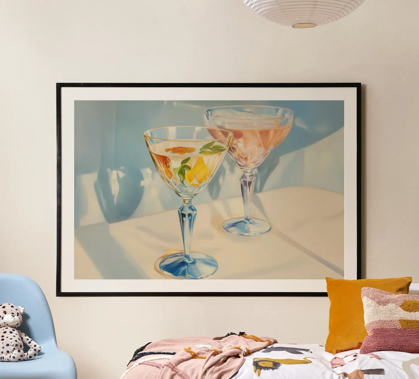 Due cocktail poster da Melloi Art Print
