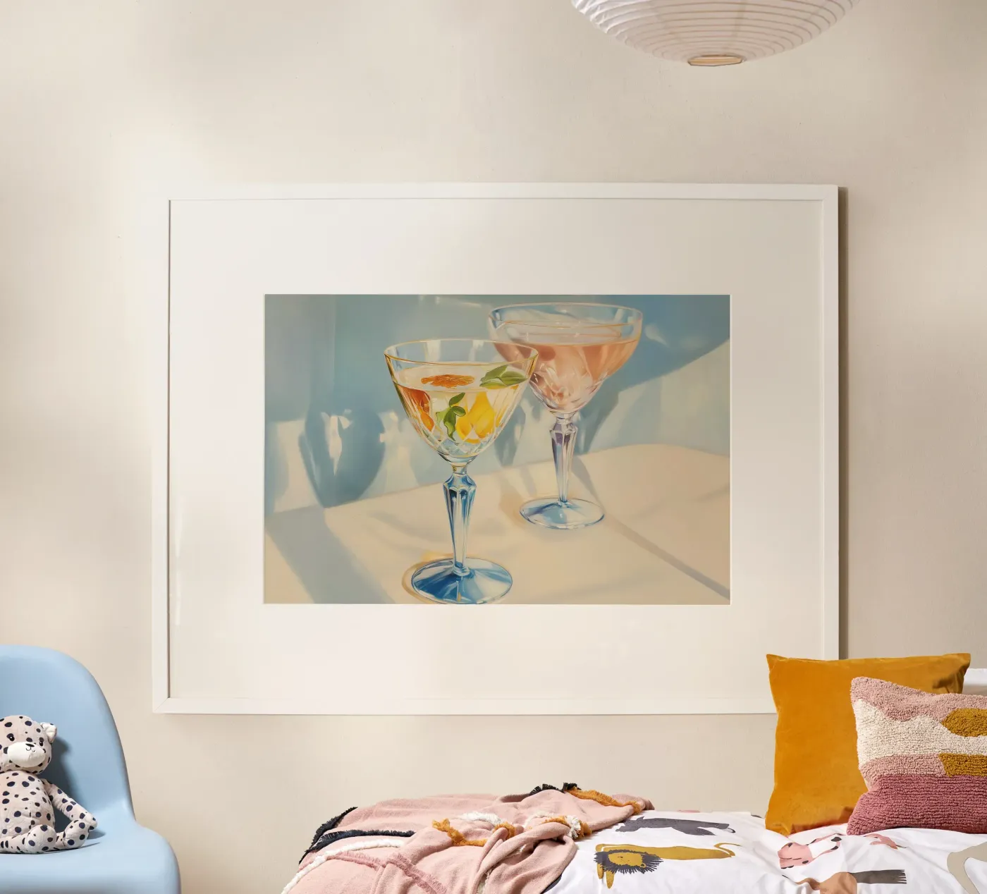 Due cocktail poster da Melloi Art Print