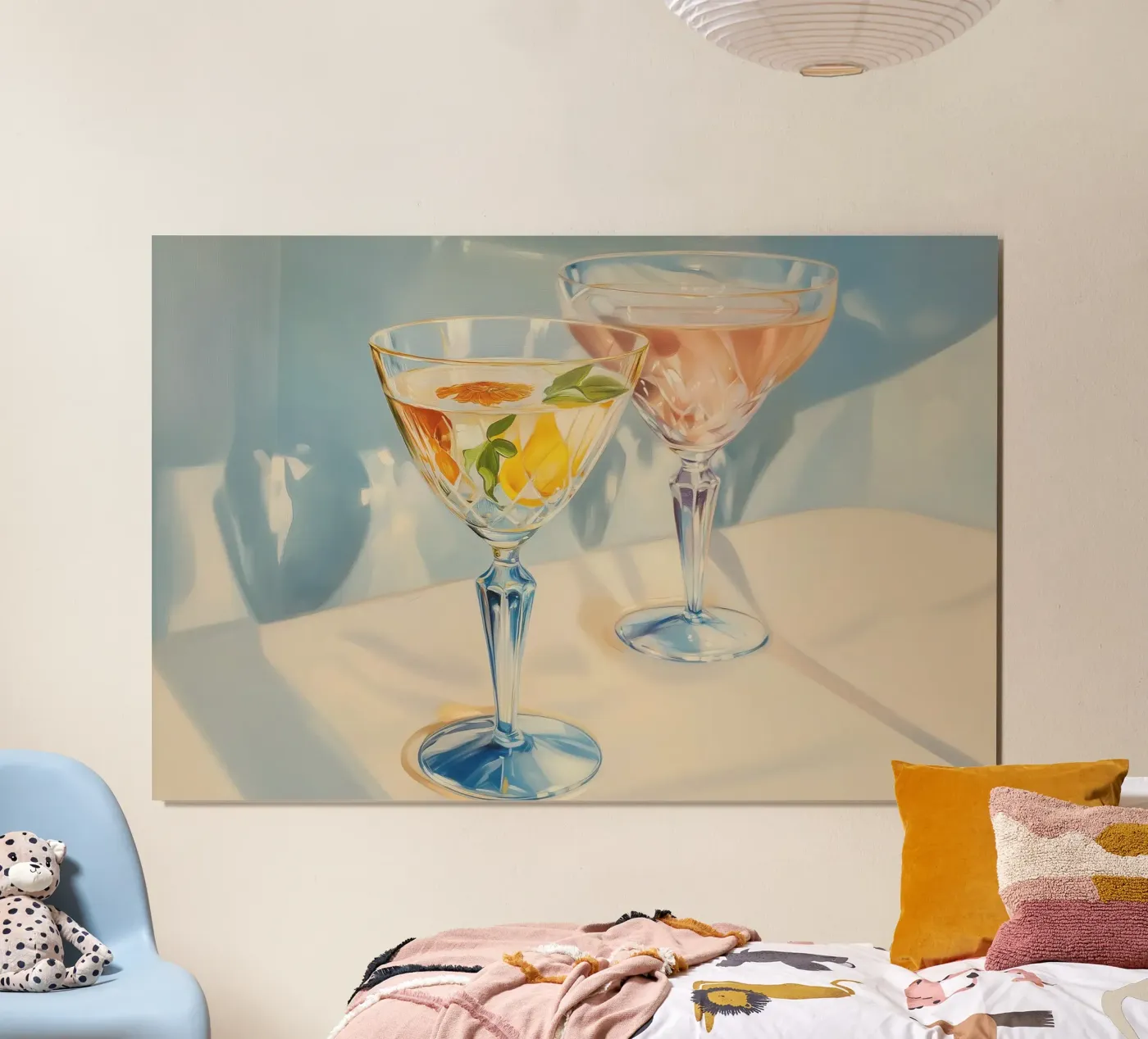 Due cocktail poster da Melloi Art Print