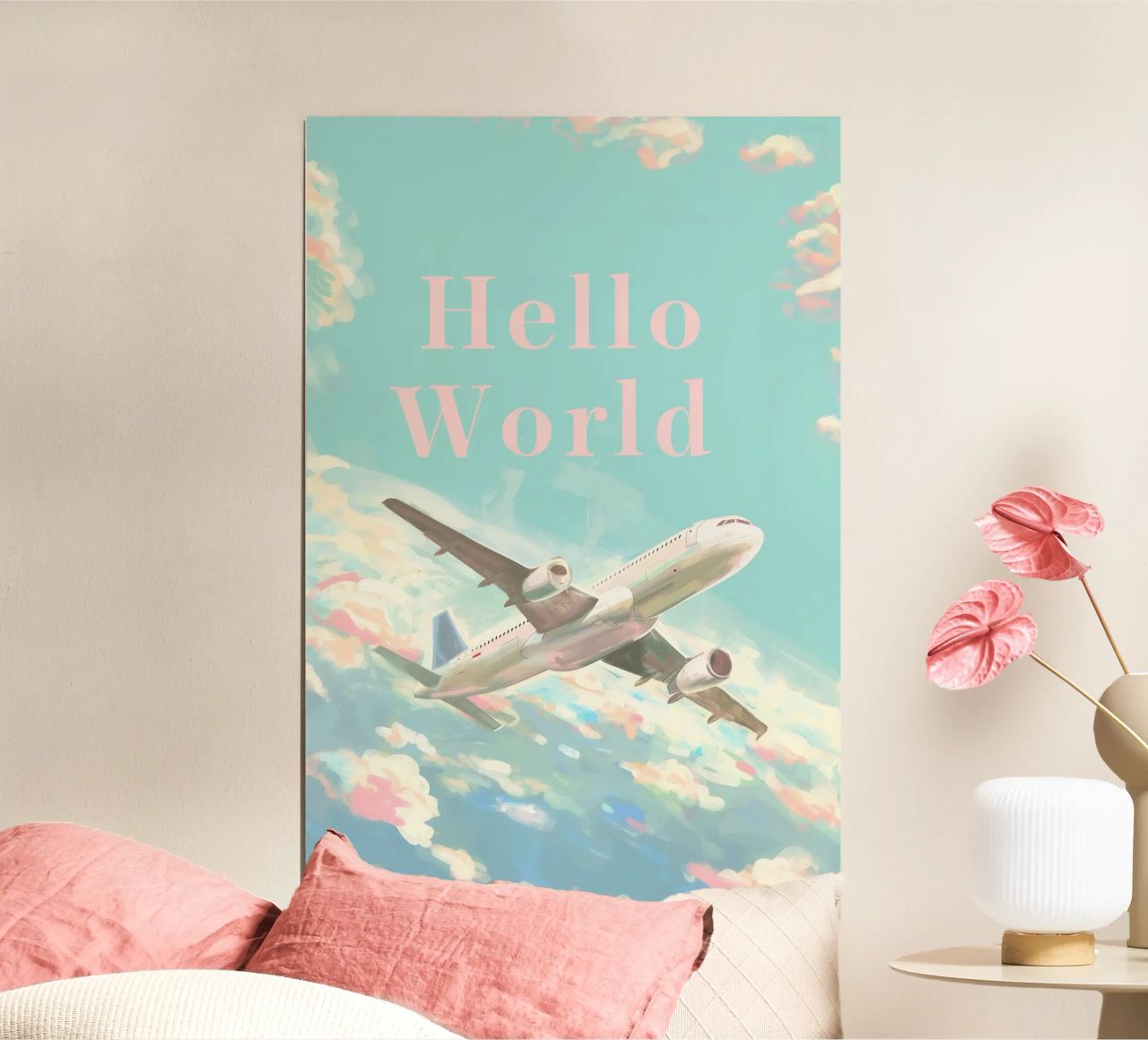 Hello World, enjoy your holiday poster by Carinaprint