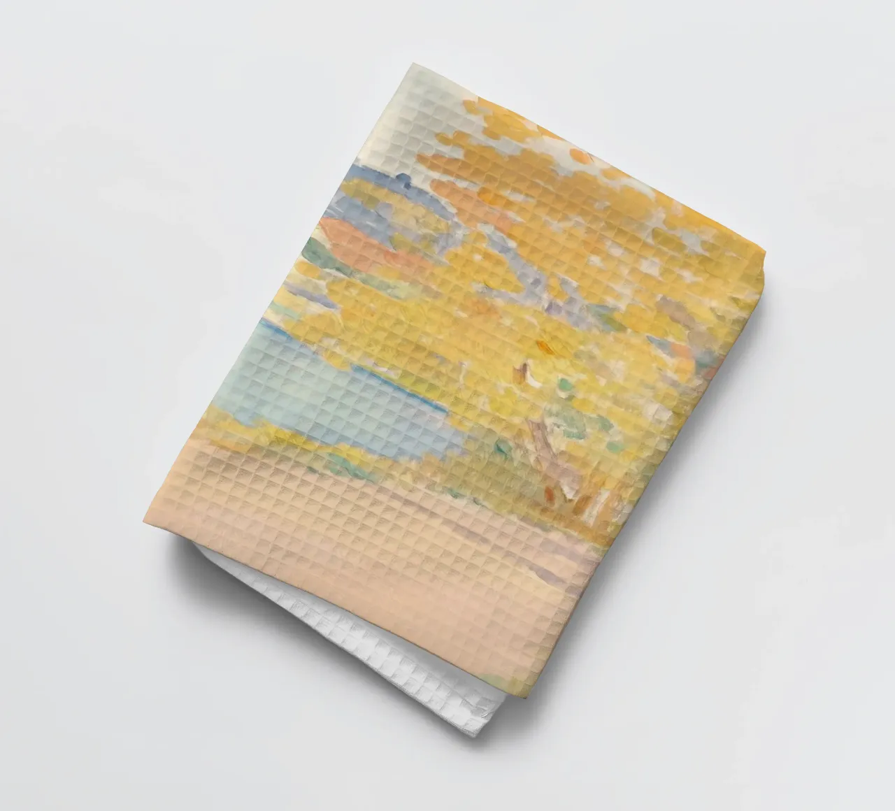 Villa méditerranéenne Paysage aquarelle torchon de Melloi Art Print