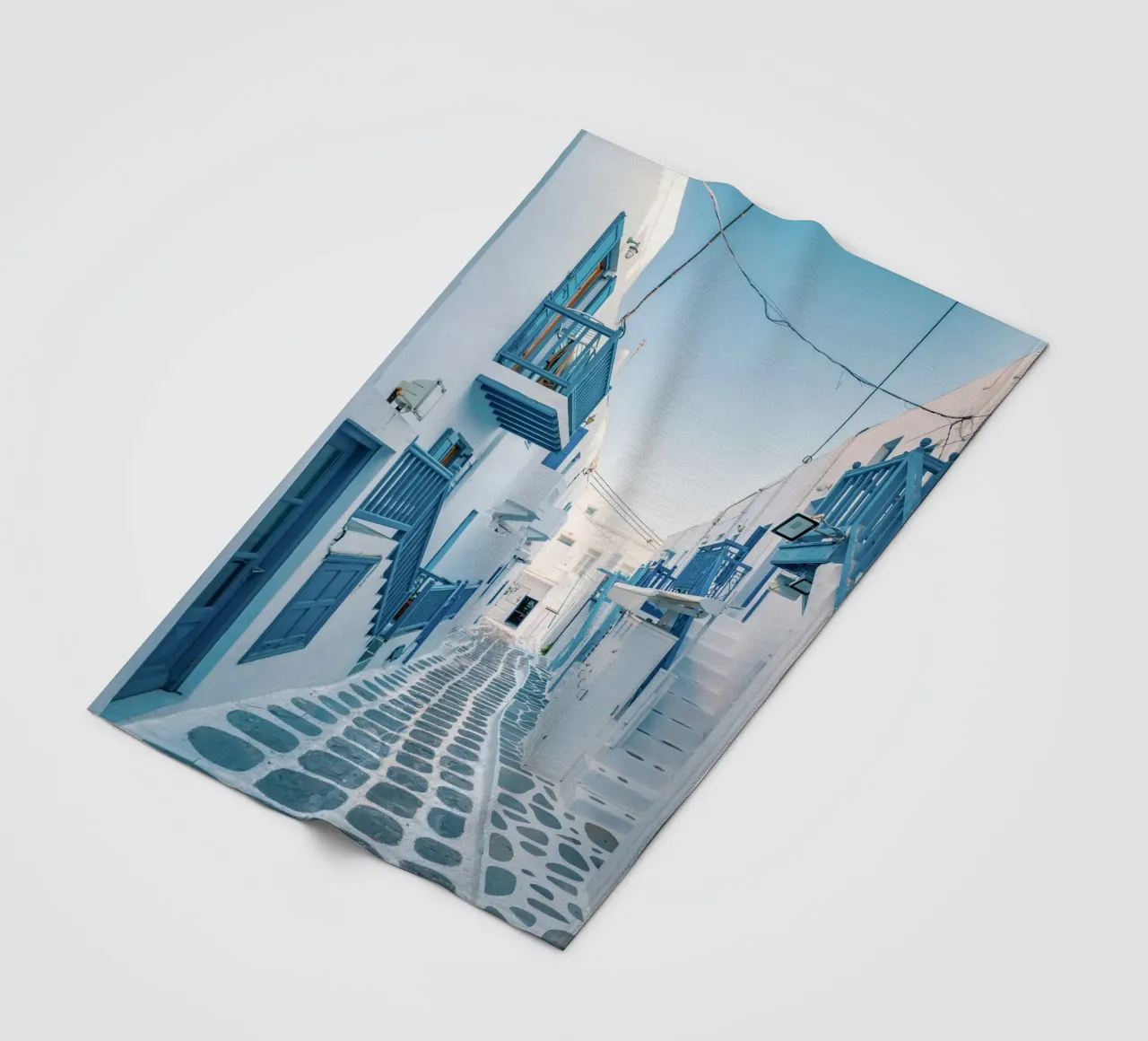 Milos Griechenland, Griechische Wandkunst, Reiseposter Fleecedecke von TheTravelClub