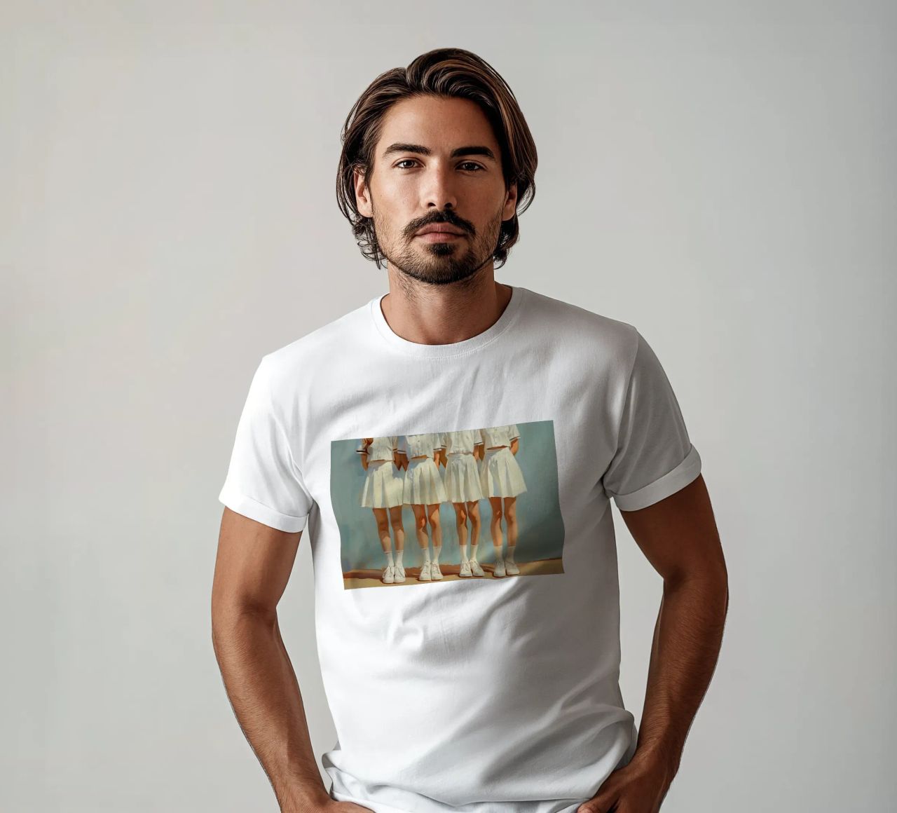 Pintura Vintage Tennis Squad camiseta de Melloi Art Print