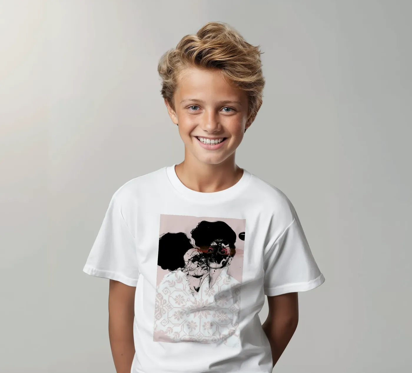Splash kinder t-shirt van Agnes KR Patience