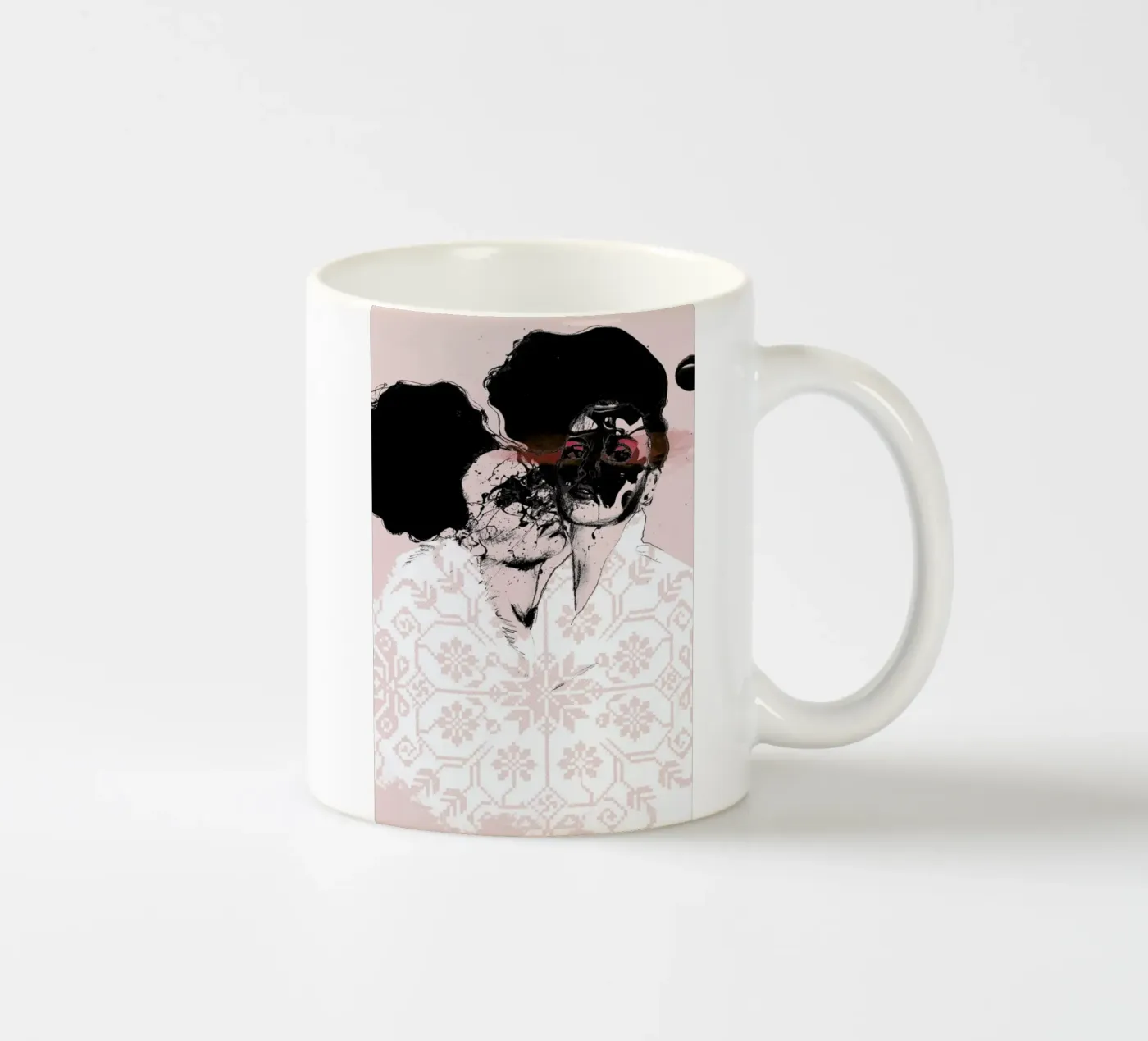 Splash ceramic mug by Agnes KR Patience