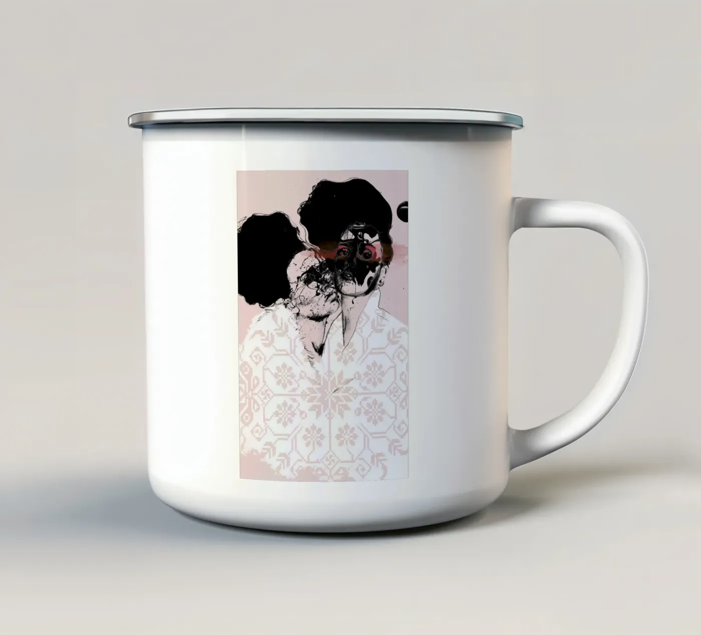 Splash enamel mug by Agnes KR Patience