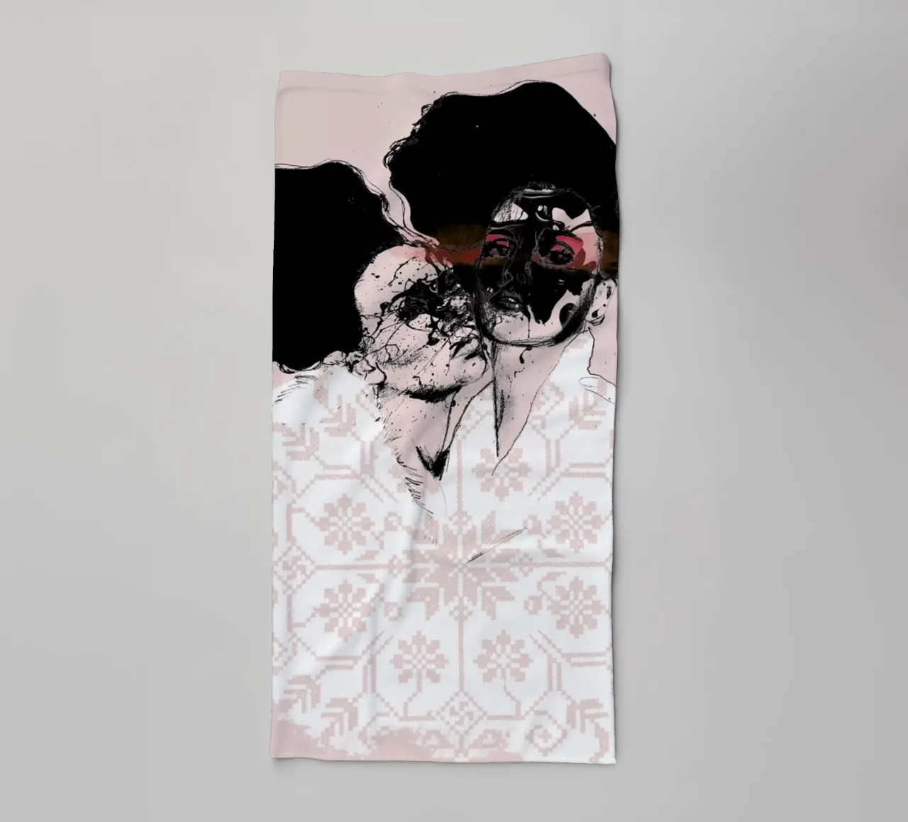 Splash badhanddoek van Agnes KR Patience