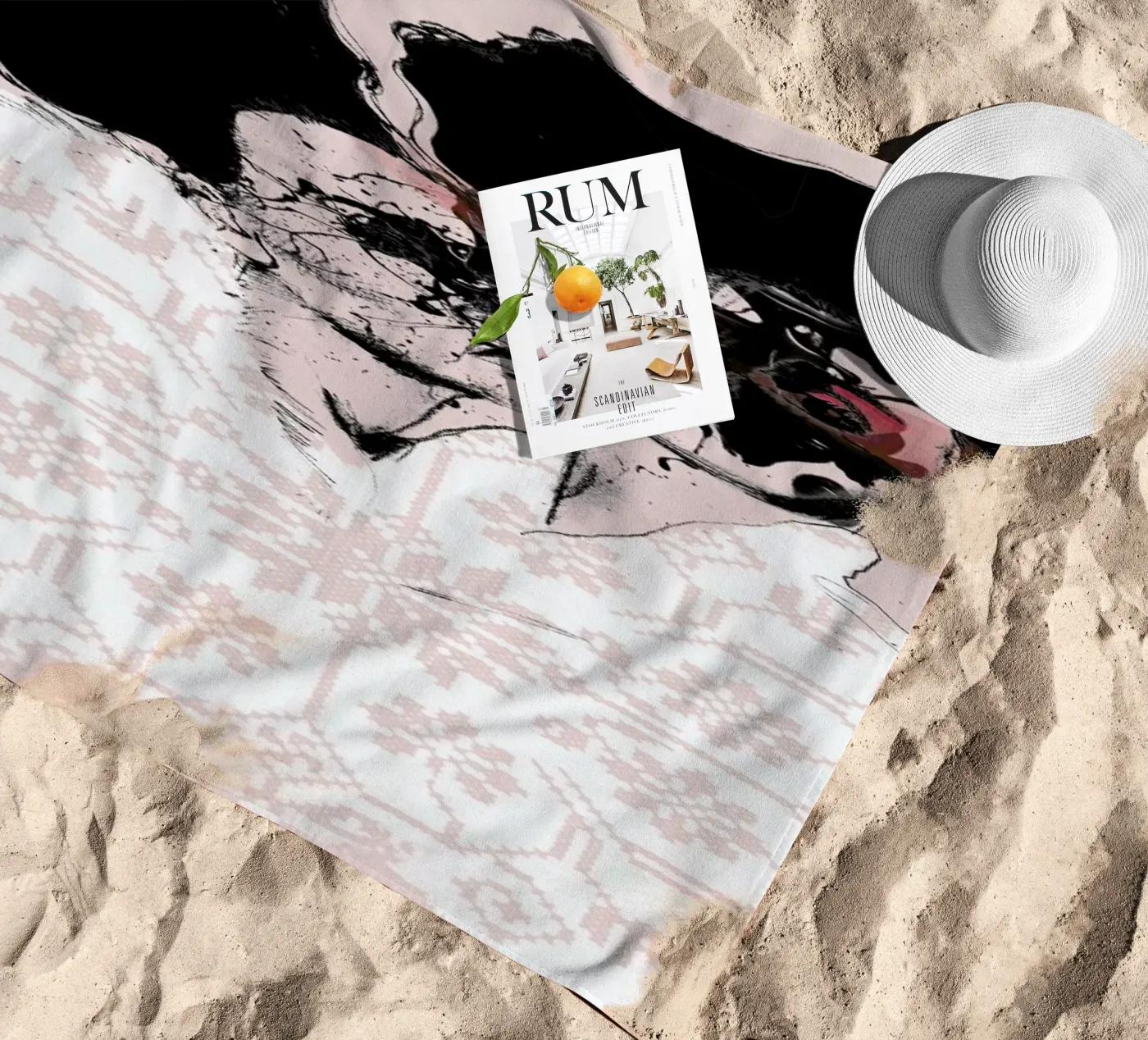 Splash strandhanddoek van Agnes KR Patience