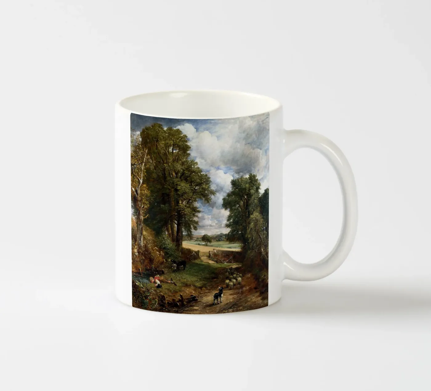 John Constable - The Cornfield ceramic mug by William Store