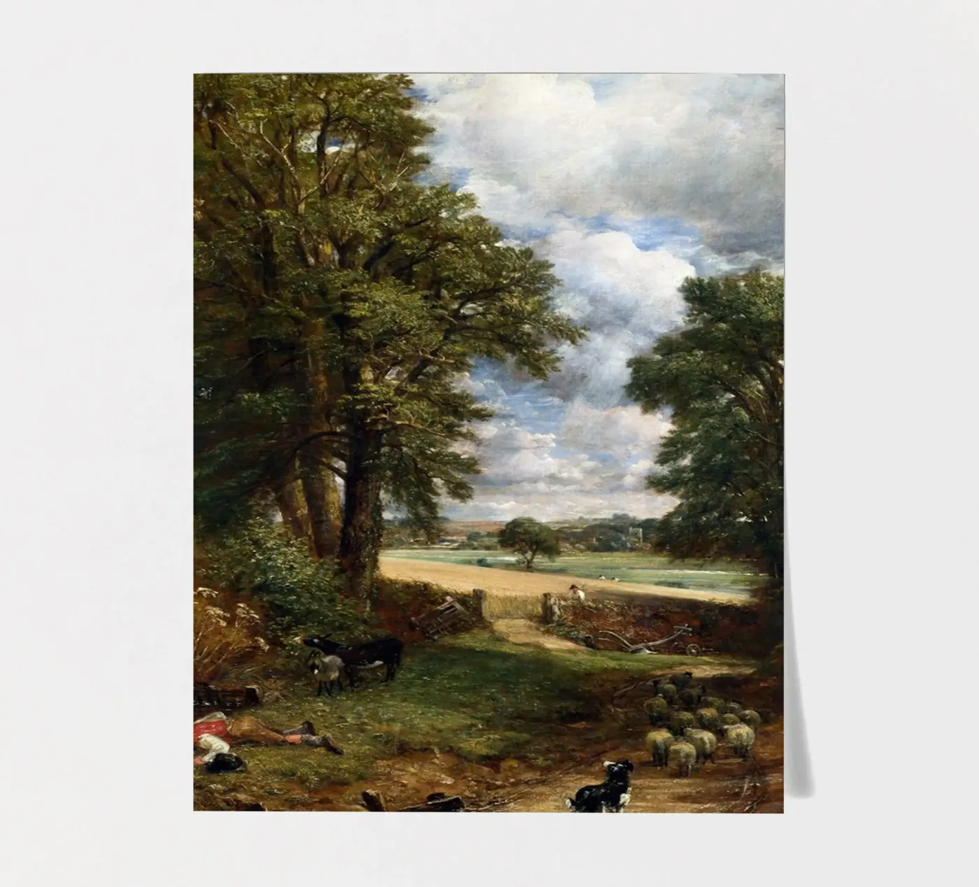 John Constable - The Cornfield sticker sheet by William Store